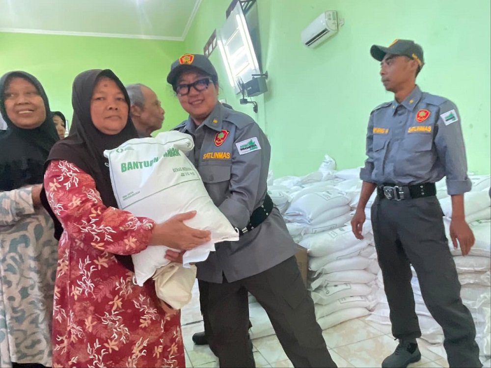 Pendistribusian Cadangan Bantuan Pangan Beras Resmi Diluncurkan Pemkot Malang dan Perum Bulog