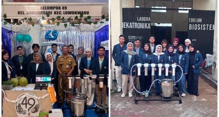 Mahasiswa FTAB UB Kenalkan Ecofilter 12 Sebagai Pemurni Minyak Jelantah di Sumbersari