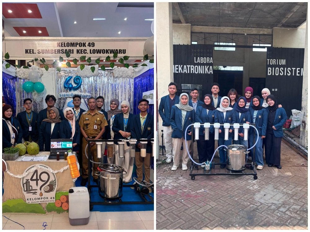 Mahasiswa FTAB UB Kenalkan Ecofilter 12 Sebagai Pemurni Minyak Jelantah di Sumbersari