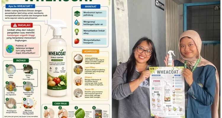 Mahasiswa UB Ciptakan Pelapis Alami Buah dan Sayur Lewat Olah Limbah Keju Mozzarella
