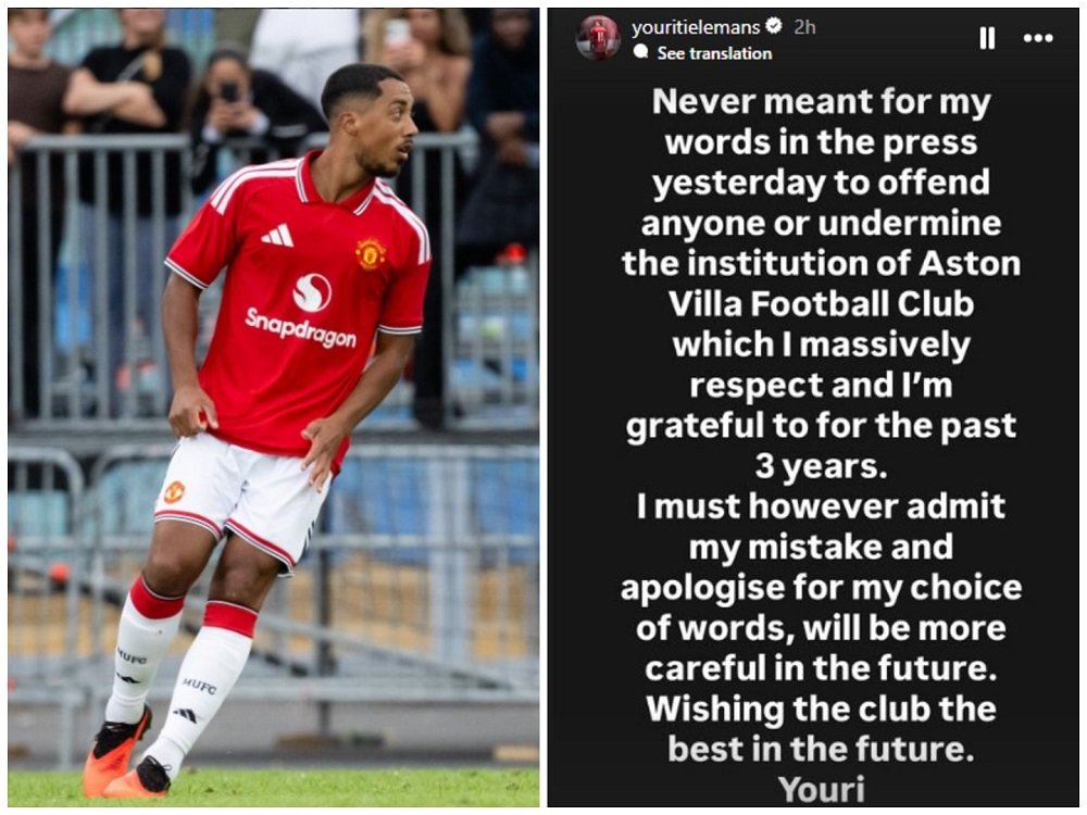 Sebut MU Klub Lebih Besar, Youri Tielemans Minta Maaf ke Suporter Aston Villa