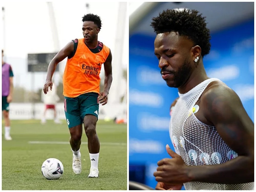 vini jr real madrid Dikabarkan Bakal Gabung Arsenal, Vini Jr Tampak Kembali Latihan Bersama Real Madrid