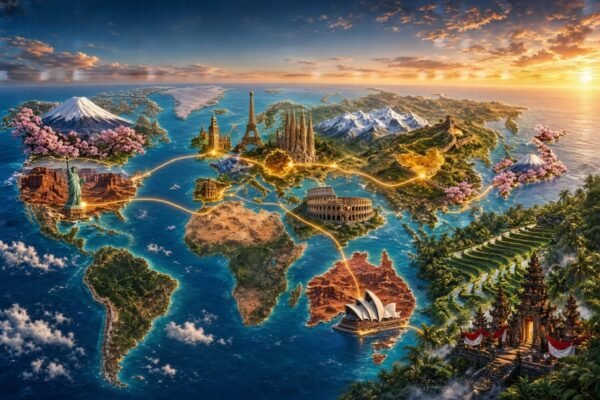 10 Negara Destinasi Wisata Terbaik 2026 Versi WEF, Indonesia di Posisi Berapa?