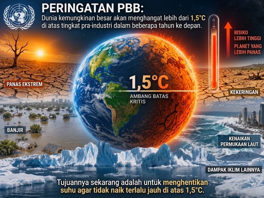 Agustus 2026 Jadi Bulan Terpanas, Suhu Global Tembus 1,65°C di Atas Pra-Industri
