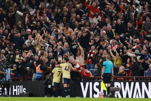 Gol Tunggal Bukayo Saka di Villa Park Jadi Kado Manis Laga ke-250 Arteta