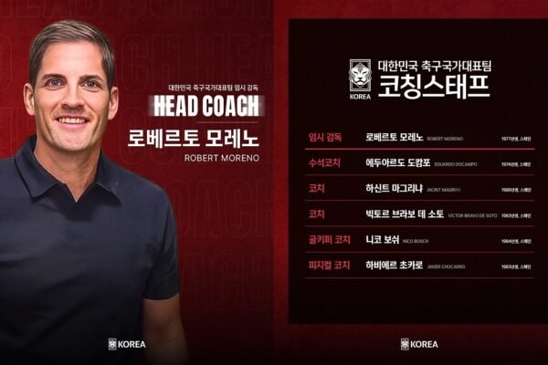 Robert Moreno Resmi Jadi Pelatih Sementara Timnas Korea Selatan