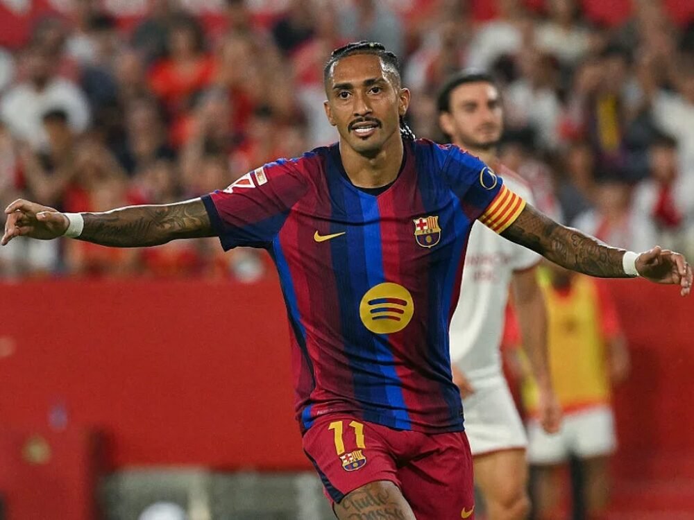 Barcelona Hajar Sevilla 3-1, Raphinha Cetak Hat-trick
