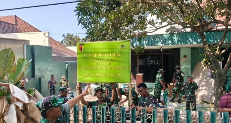 Humanis dan Persuasif, Kodim 0833/Kota Malang Tertibkan Rumah Dinas