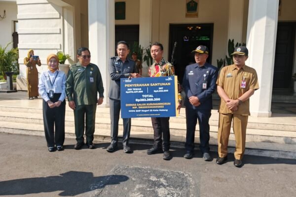 Wujud Penghormatan Dedikasi ASN, Pemkot Malang dan PT Taspen Salurkan Santunan JKK Rp282 Juta