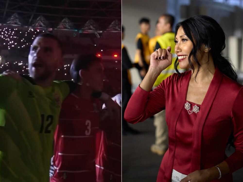 Anggun C. Sasmi Nangis dan Terharu Nyanyikan ‘Tanah Airku’ di Closing Ceremony FIFA ASEAN Cup 2026