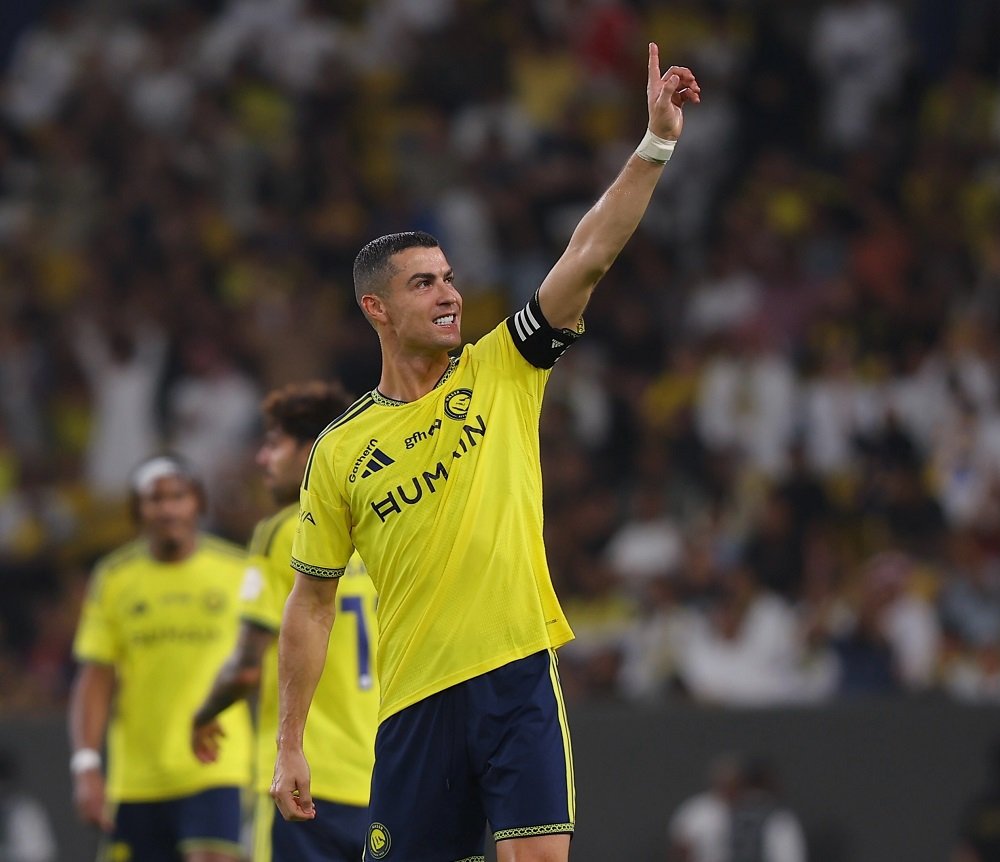 642-Cristiano Ronaldo gol Al-Nassr Balik ke Klub Usai Drama dengan Portugal, Cristiano Ronaldo Cetak Gol bagi Al-Nassr di Liga Saudi