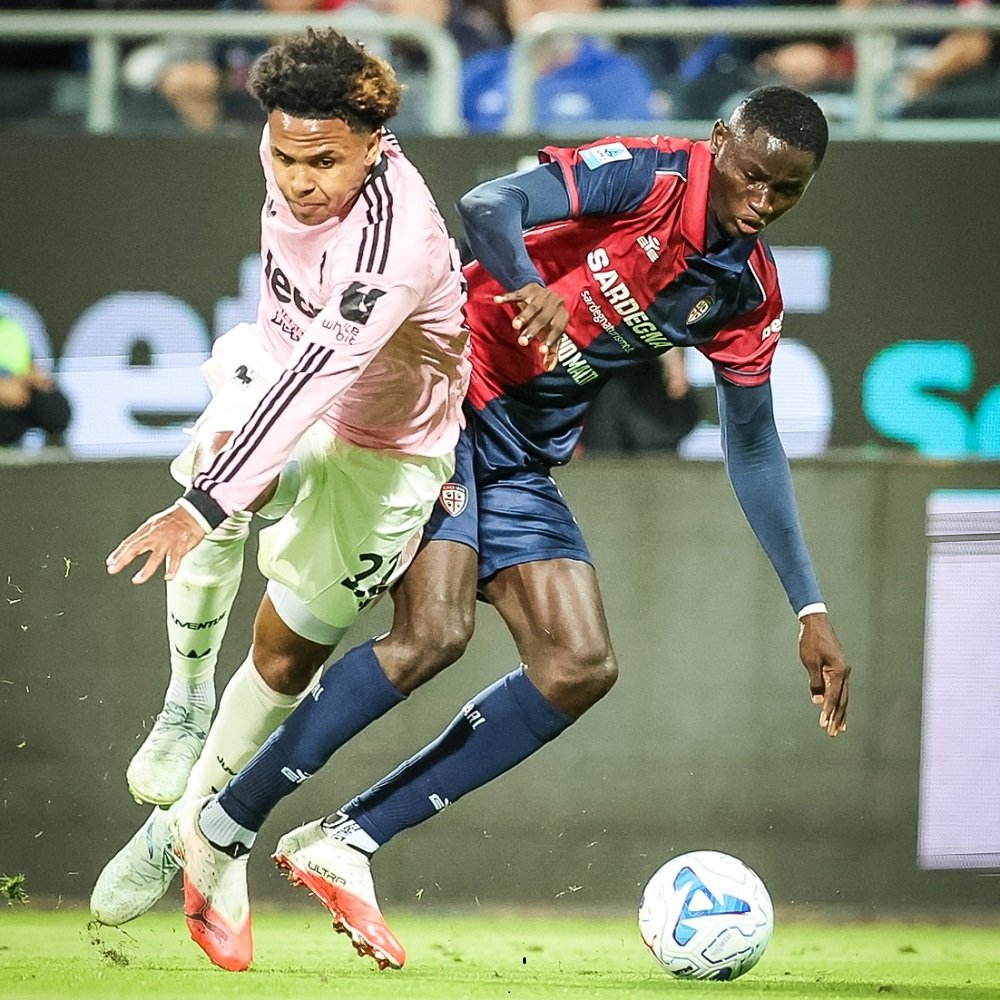 Cagliari Tahan Imbang Juventus 1-1, Maldini dan Kolo Muani Cetak Gol