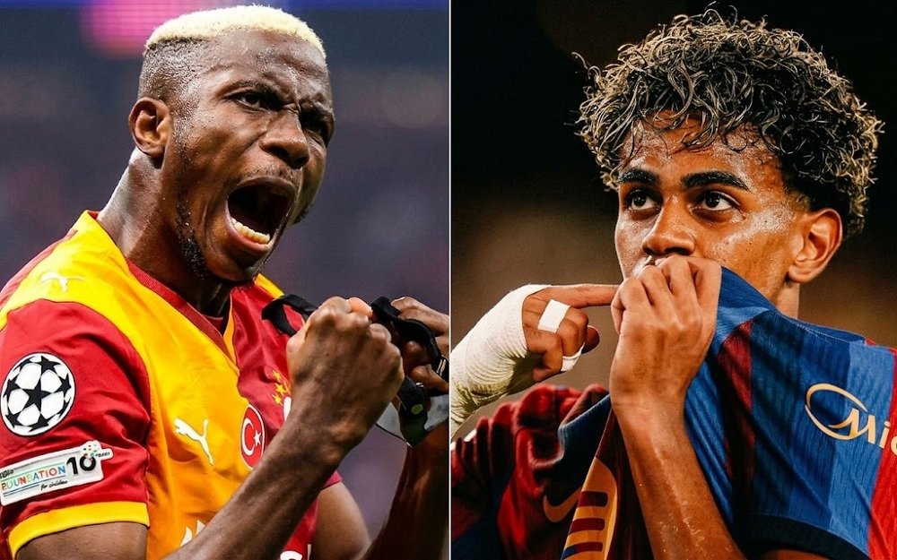 647-Victor Osimhen-Lamine Yamal Preview Galatasaray vs Barcelona, Laga Sengit di Rams Park