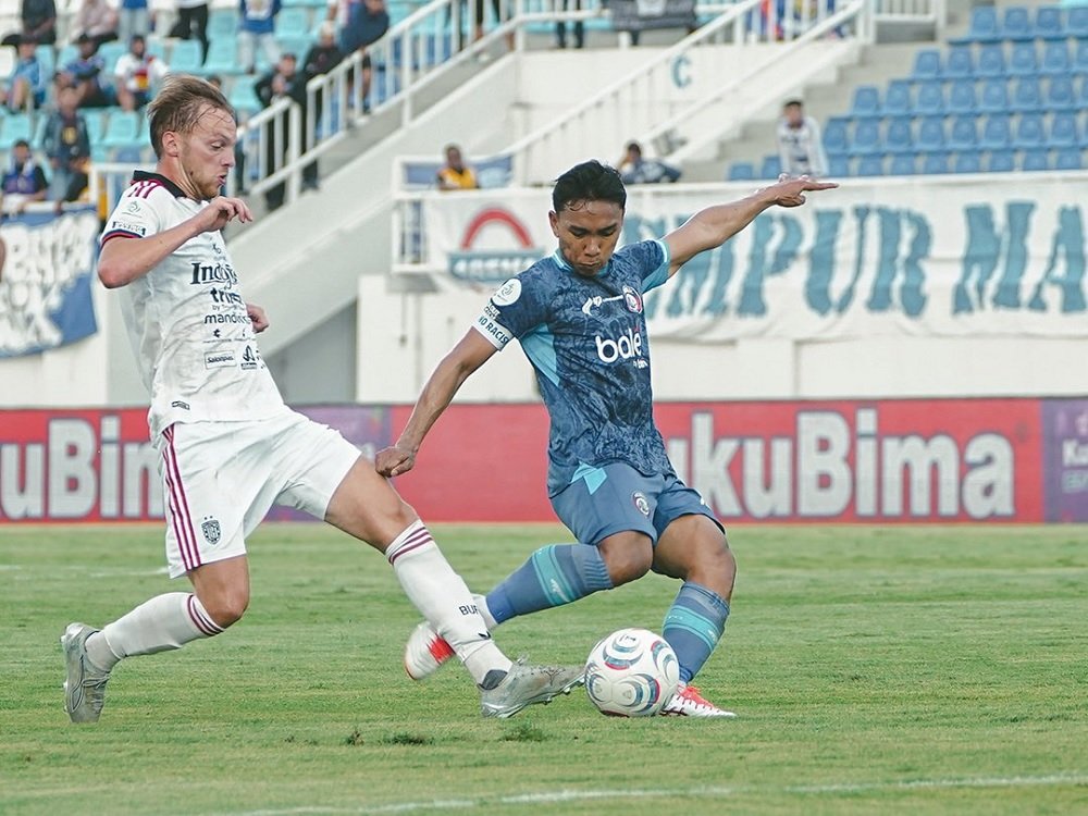 Hasil Arema FC vs Bali United, Singo Edan Dipermalukan 1-3 di Kandang