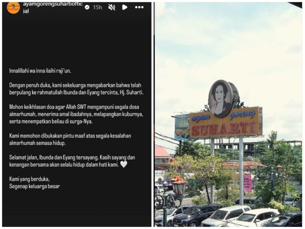 Pendiri RM Ayam Goreng Suharti Meninggal Dunia di Usia 86 Tahun