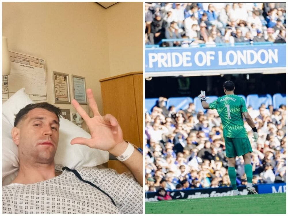 Operasi Rahang Sukses, Emiliano Martinez Sebut Bakal Absen Cukup Lama