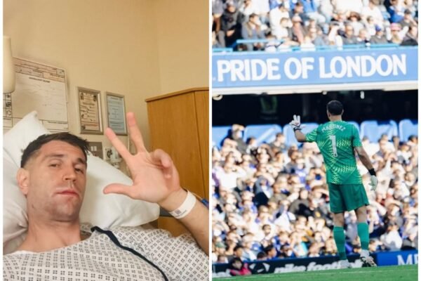 Operasi Rahang Sukses, Emiliano Martinez Sebut Bakal Absen Cukup Lama