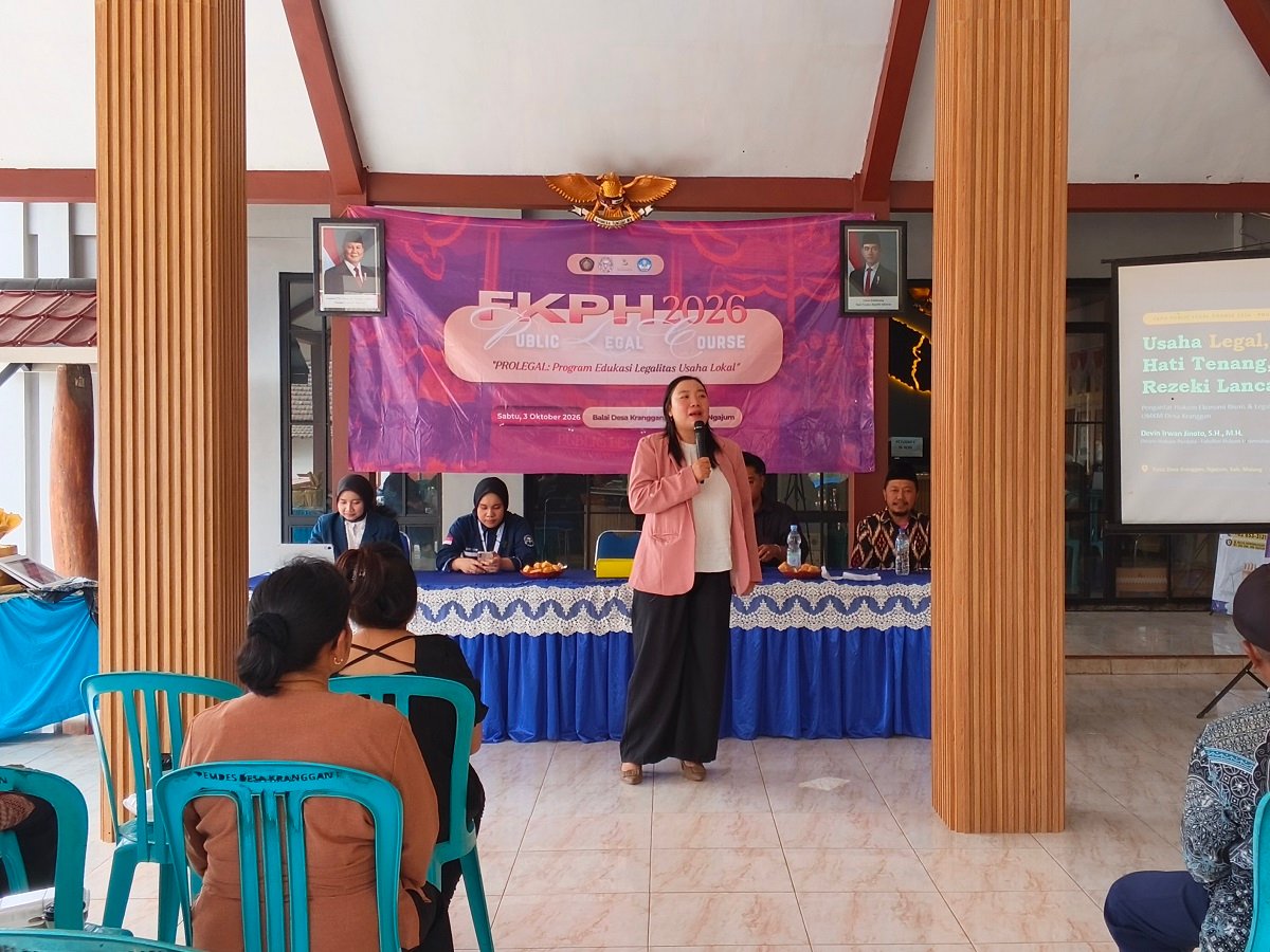 FKPH UB Bantu UMKM Desa Kranggan Sadar Hukum, FKPH FH UB Gelar Public Legal Course 2026