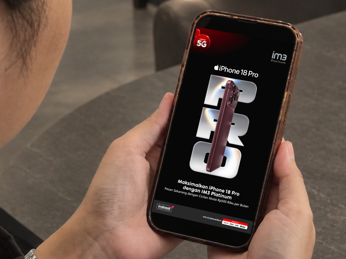 Bundling Platinum Plus IM3 Platinum dan iPhone 18 Pro Max Maksimalkan Layanan Unggul