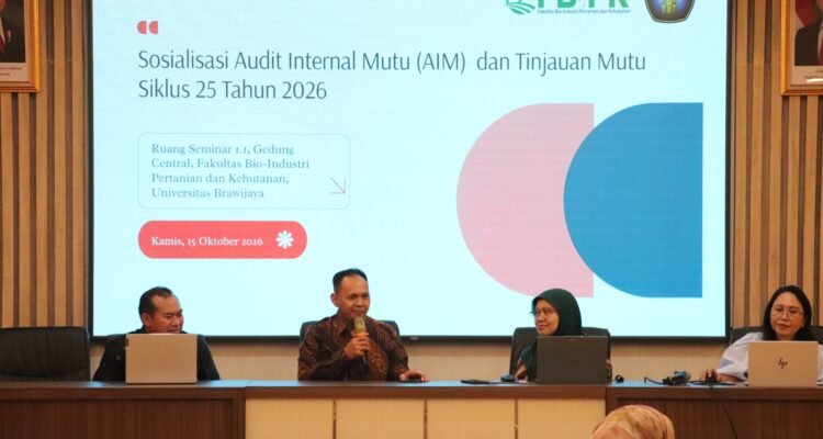 Sosialisasi Audit Internal Mutu Siklus 25 Tahun 2026 oleh FBiPK UB Perkuat Budaya Mutu Akademik
